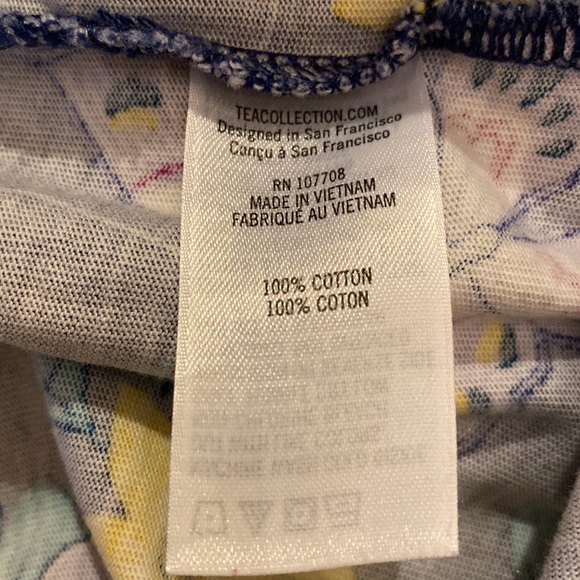 TEA Collection Floral shirt/dress, EUC 12-18mo - Picture 3 of 4